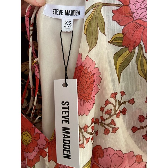 Steve Madden The Sol Dress Vintage Rose Hi-Lo Maxi - Picture 2 of 9